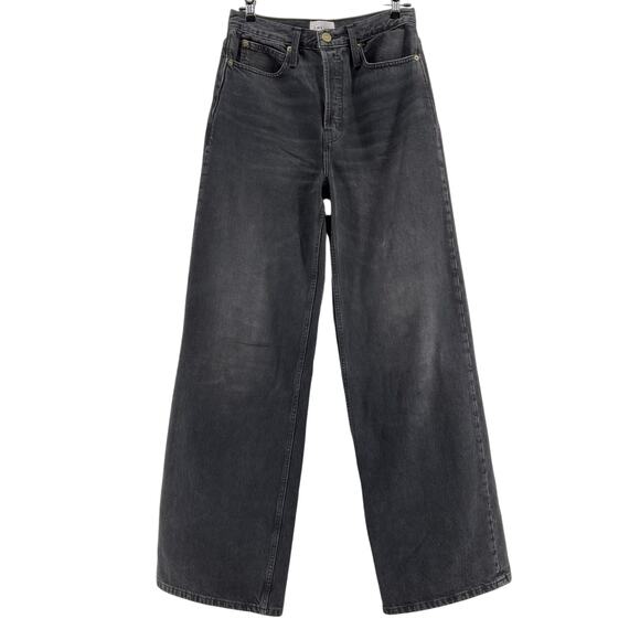 Frame The 1978 Black Cotton Denim Jean Size 27 - Picture 2 of 6